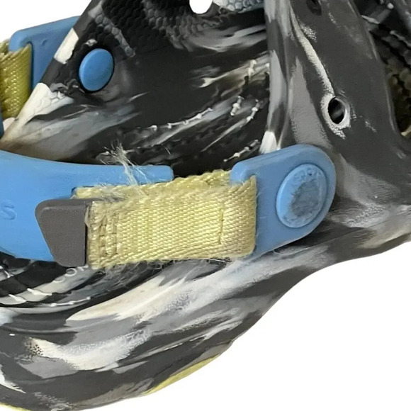 Crocs All Terrain Adjustable Hook & Loop Strap Marble Gray Toddler Sz 13 Sandals - Picture 7 of 8